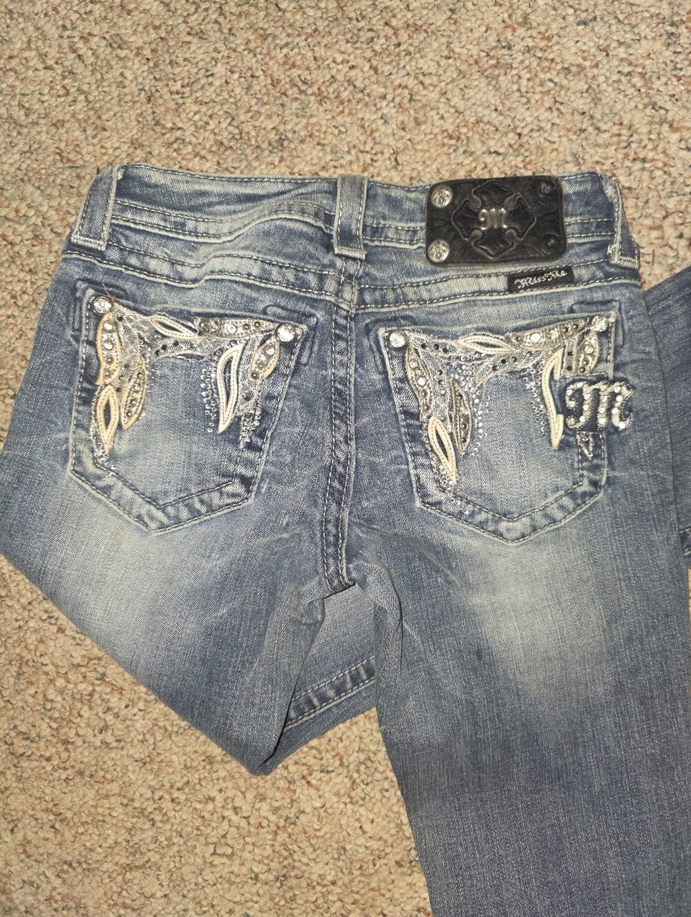 Miss Me Women's Blue Embellished Bootcut Jeans - Picture 5 of 5